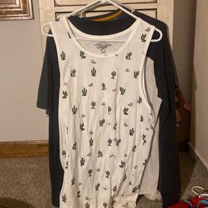 Brand New Eighty Eight White Cactus Tank Top/Large